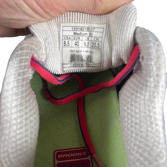 Brooks Ravenna 6 Womens Size 8.5 Silver Pink Athletic Running Shoe Sneaker - Picture 5 of 9